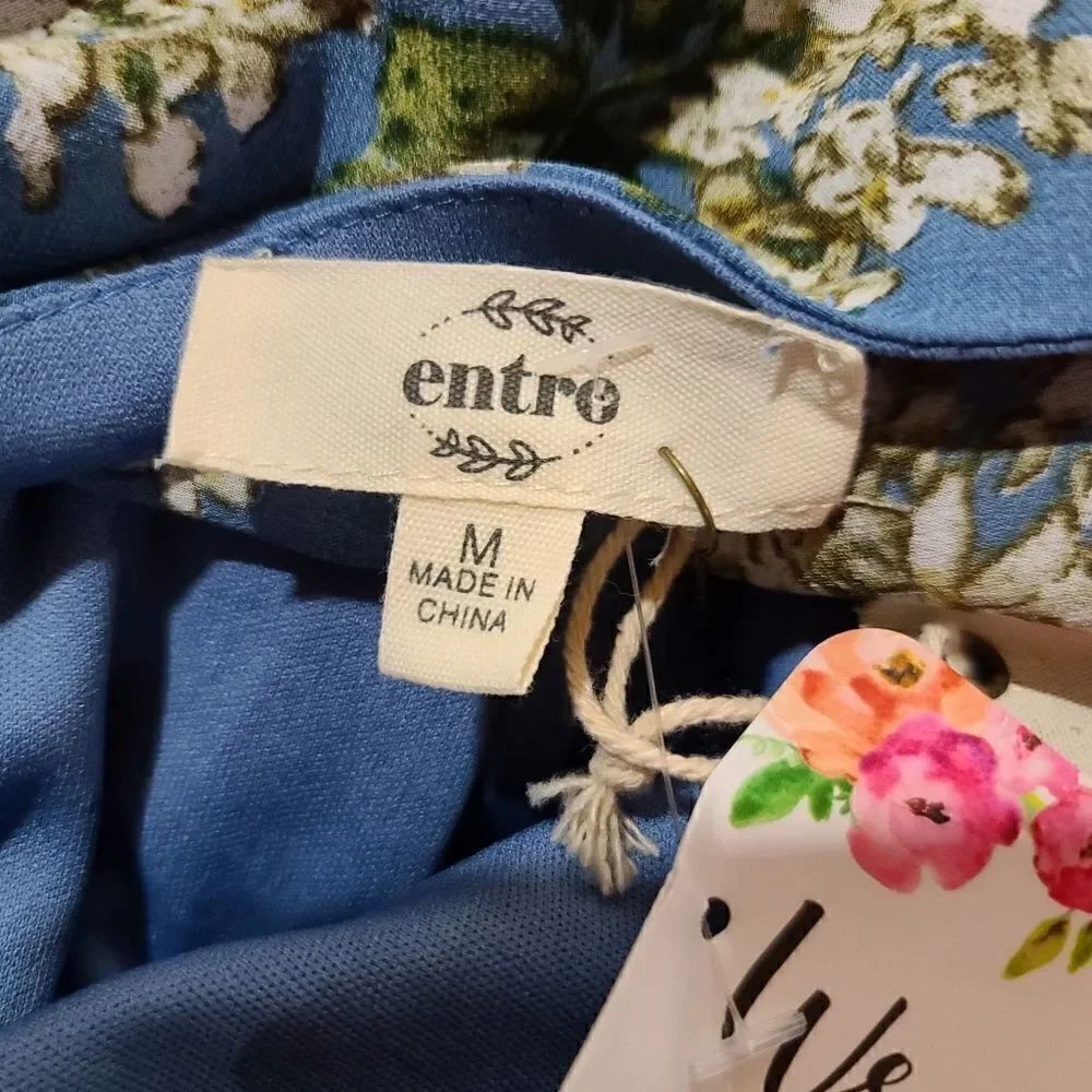 Entro Long Blue Floral Dress - Picture 8 of 10